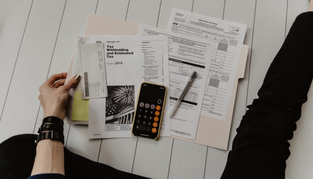 Bank statement and financial documents for visa application